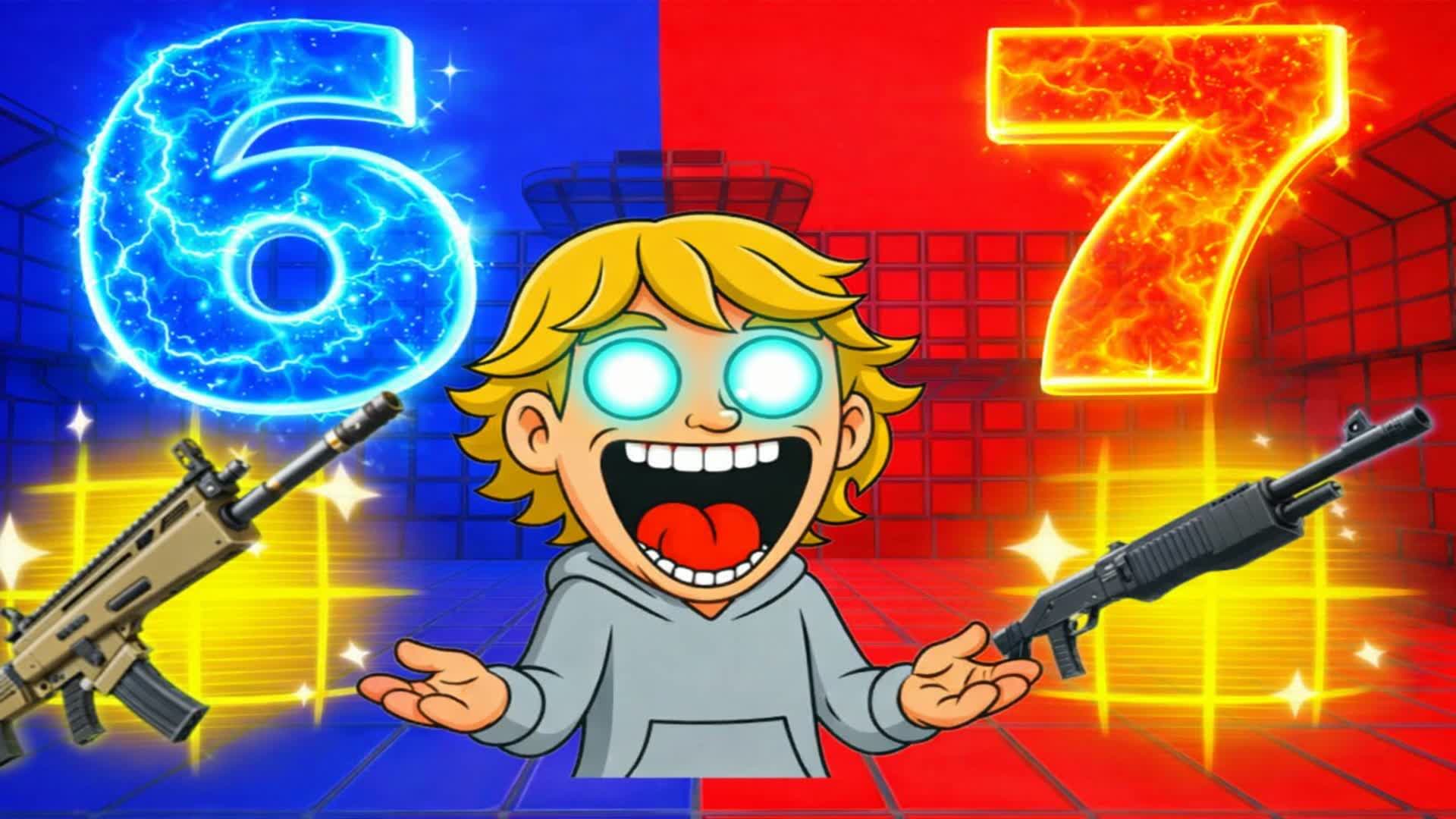 67 RED VS BLUE 🔵🔴 (ALL GUNS)(MAX AURA)