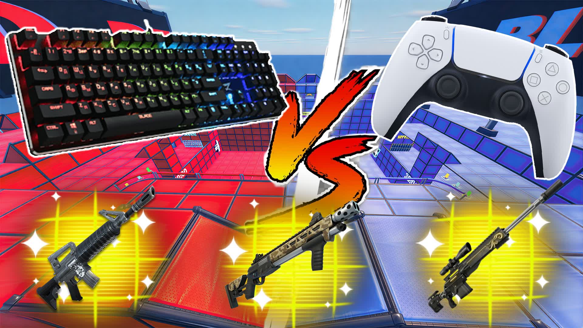 CONSOLE VS PC RED VS BLUE 🔴🔵MACO