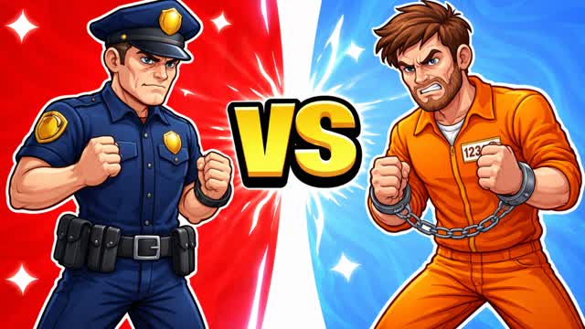 Police vs Prison RED VS BLUE 🔴🔵