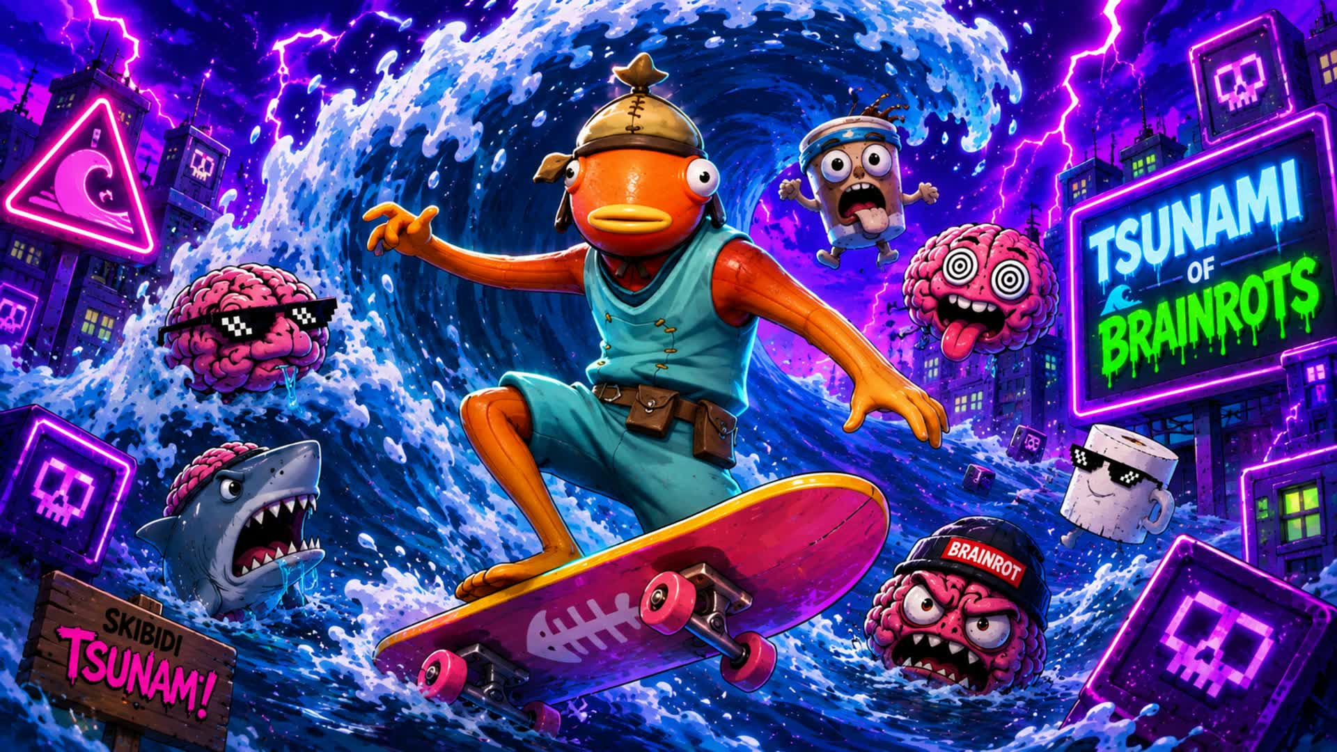 ESCAPE TSUNAMI TO GET BRAINROT