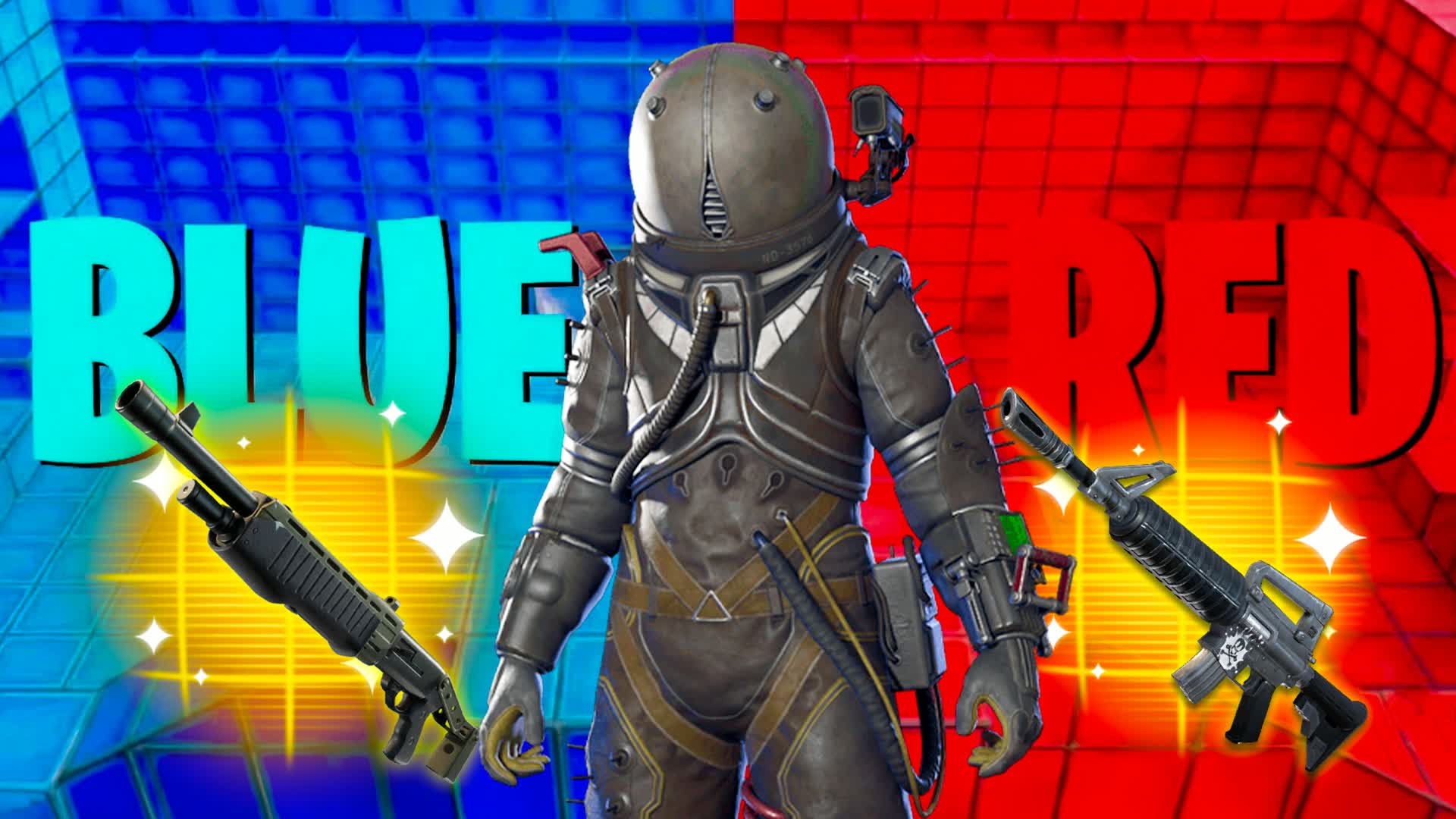 TRAVLER BLUE VS RED🔴🔵(ALL GUNS)