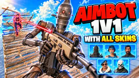 AIMBOT 1V1 WITH ALL SKINS ✨