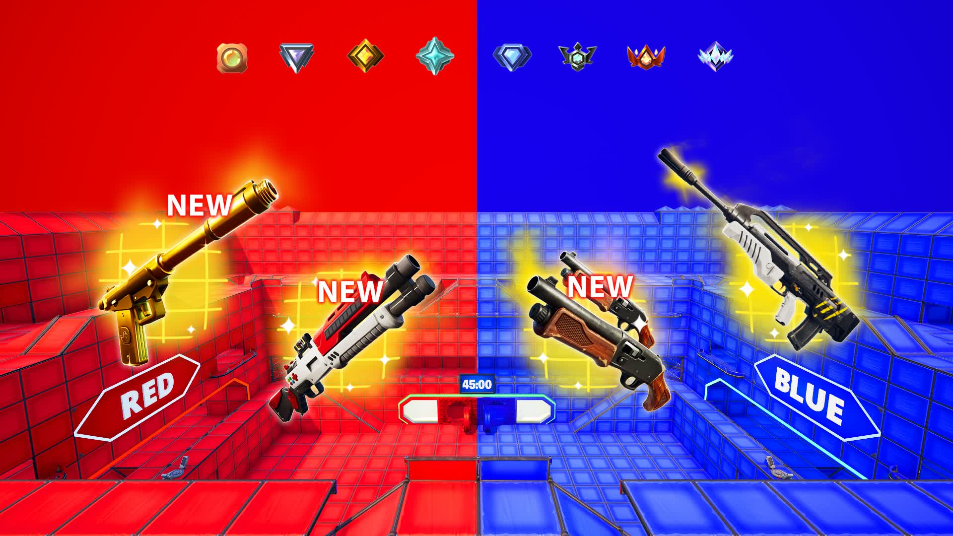RED VS BLUE 🔴🔵 - ⭐ALL WEAPONS + TMNT