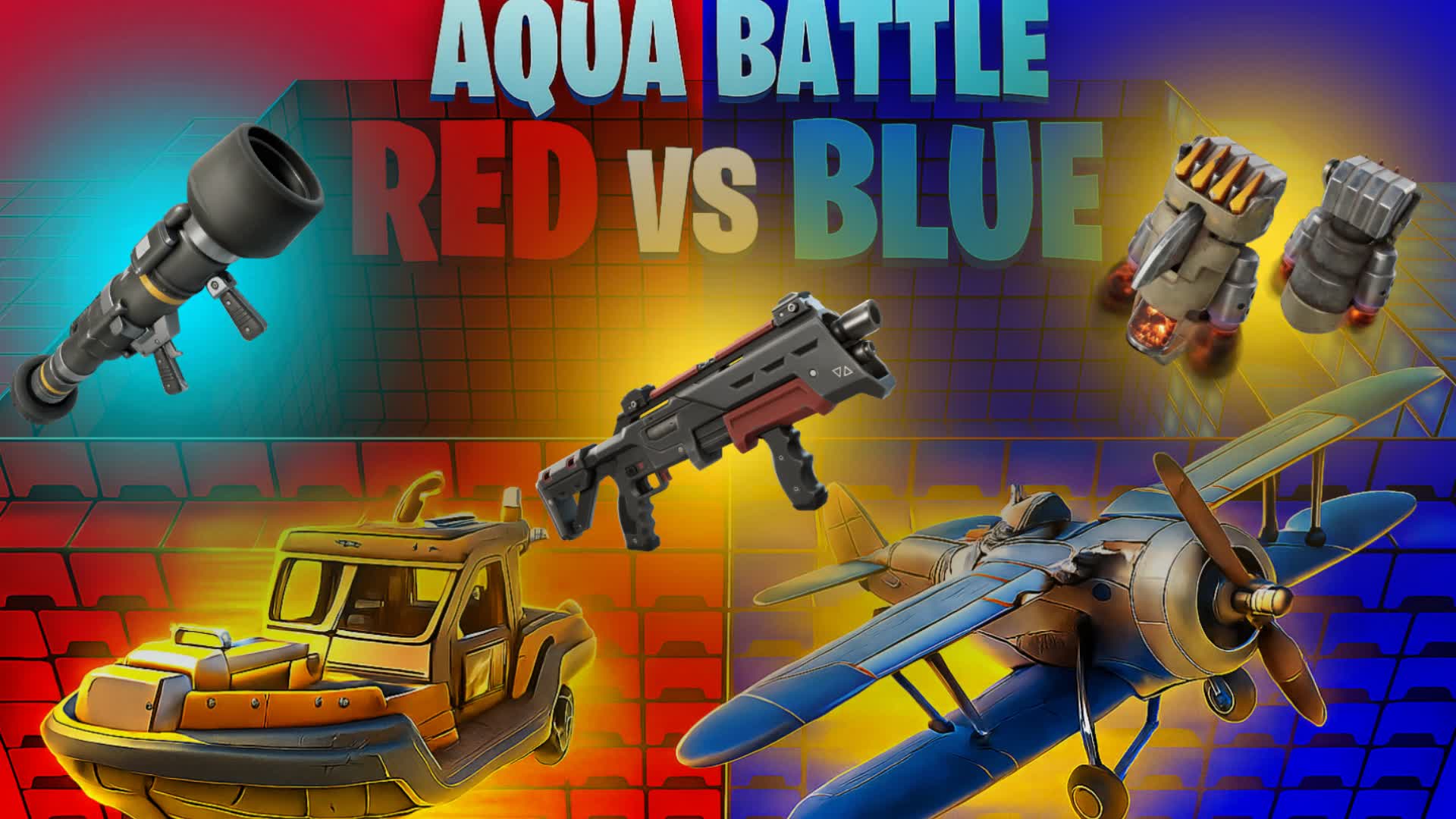 Aqua Battle RED vs BLUE