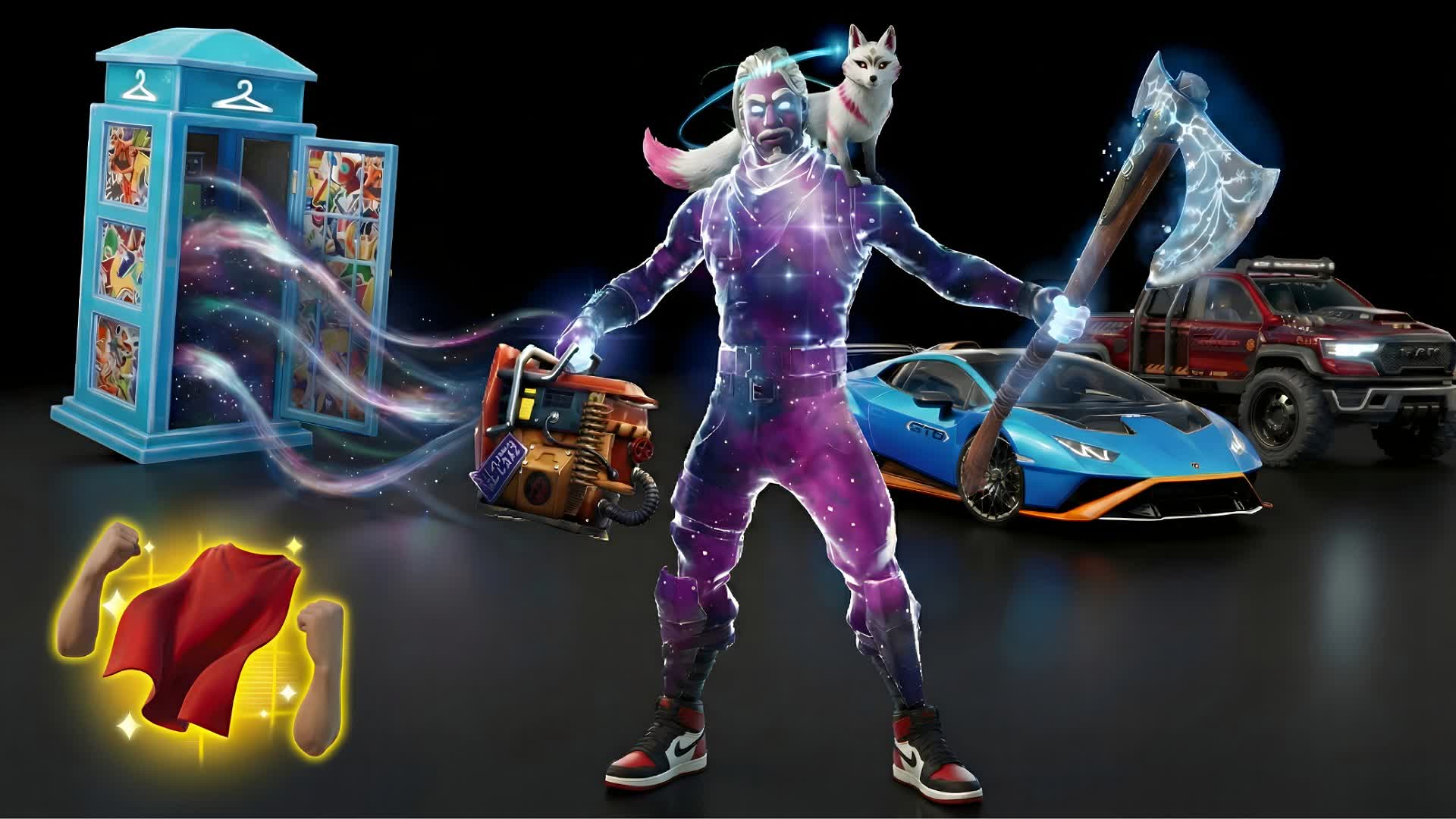 FLEX SKINS, PETS, EMOTES, CARS, KICKS