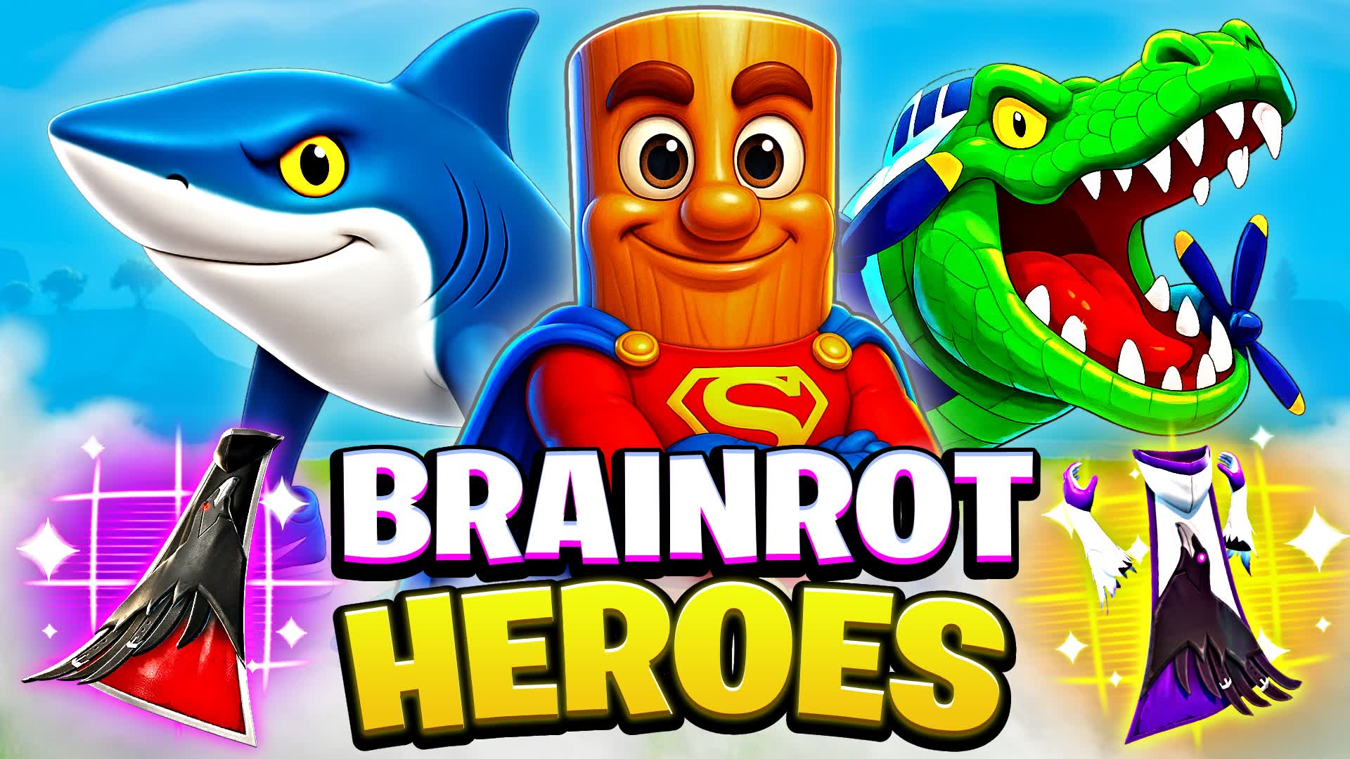 🧠 BRAINROT HEROES ZONE WARS 1v1 TIKTOK