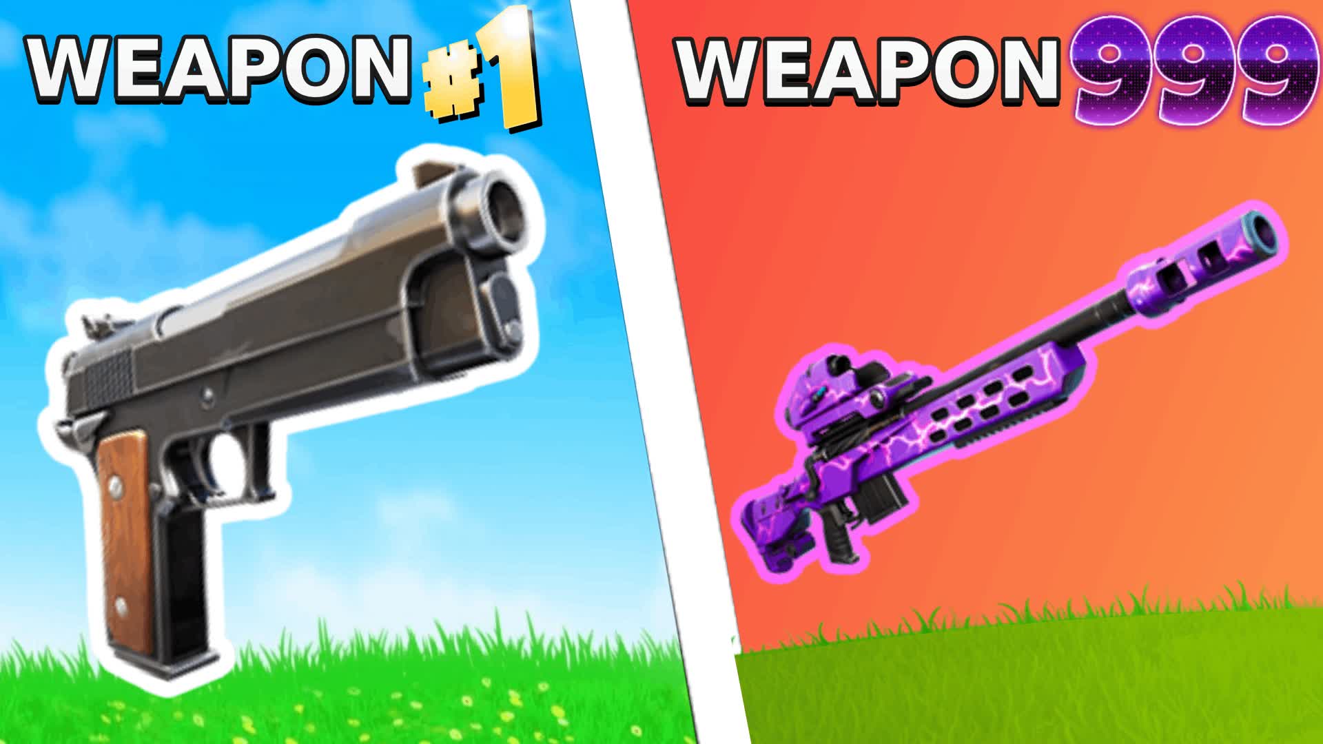 🔫GUN GAME ONE SHOT🎯