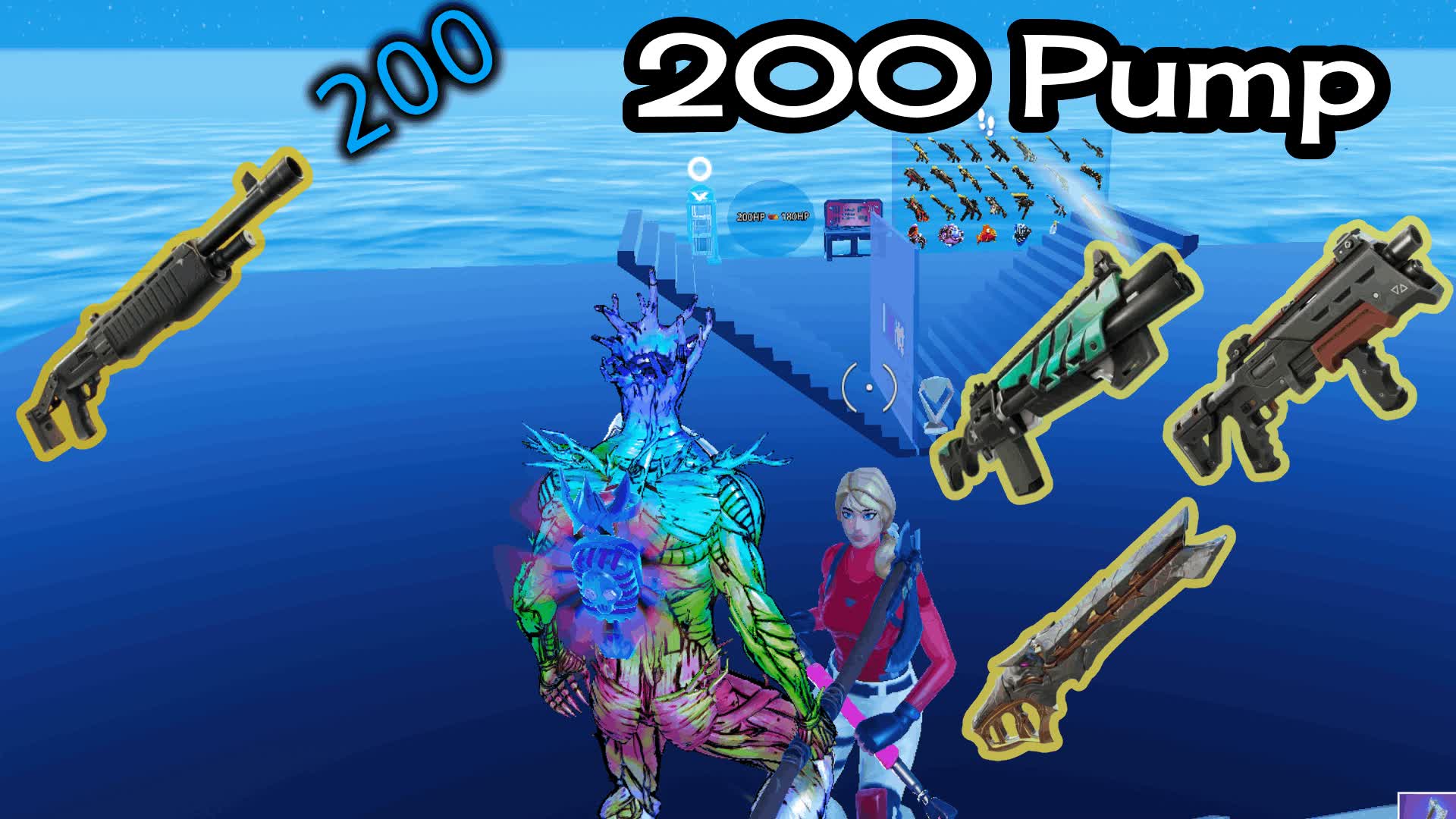 FAST 1V1 BUILD FIGHT - 200 PUMP TRAINING