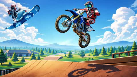 DIRT BIKE BIG AIR MOTO X DRIVE🏍️