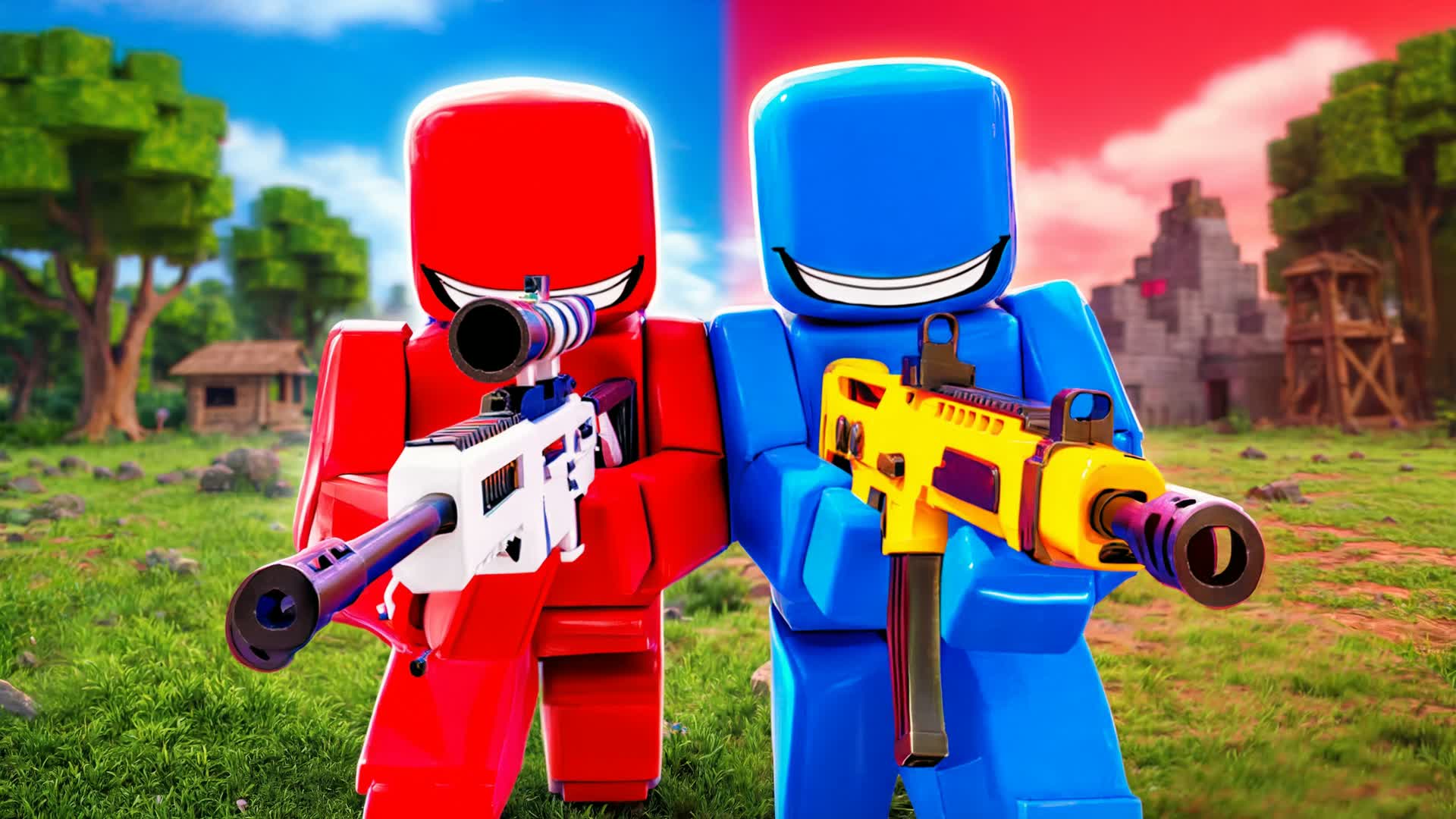 Red vs Blue 🔴🔵SUPER HEROS