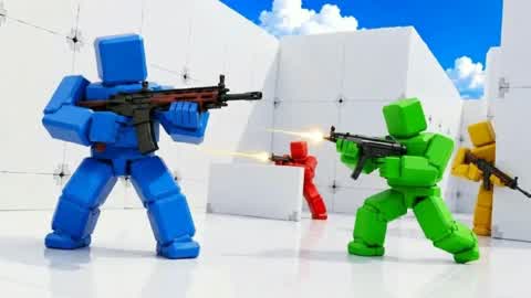 red vs blue🛑🟦 best game fight