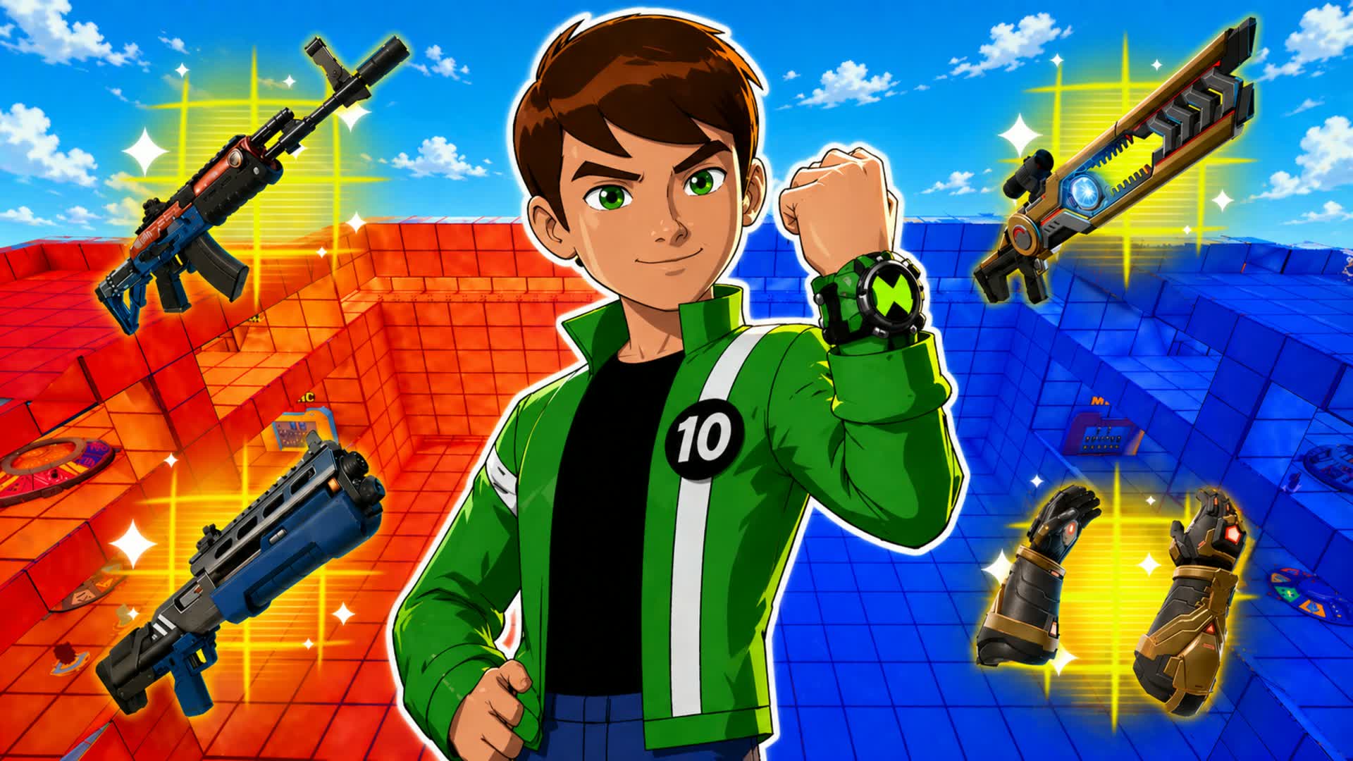 BEN 10 レッド vs ブルー🔴🔵