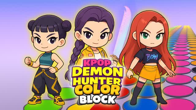 🔴 KPOP DEMON HUNTERS COLOR BLOCK 🌈