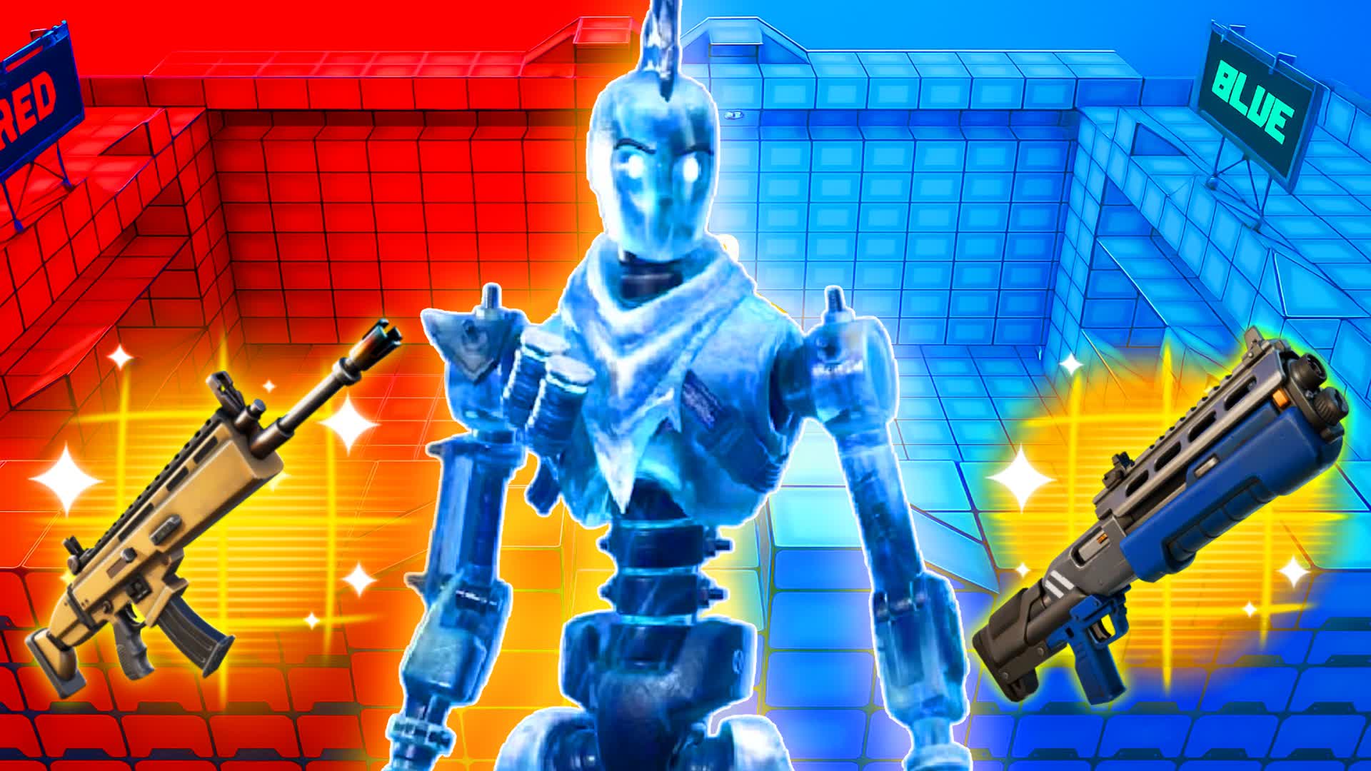 SUPER RED VS BLUE🔴🔵 ITSRAZZI!