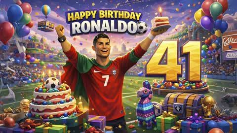BIRTHDAY 41 RONALDO 🥳 PARTY & FEST