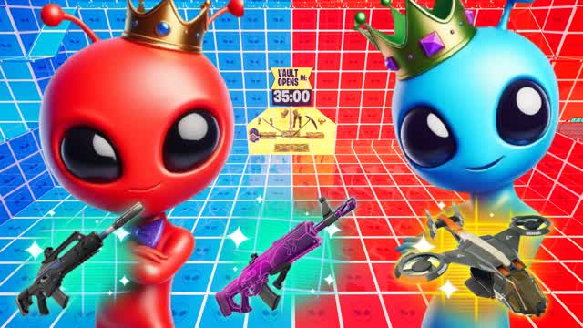 ALIEN VERMELHO VS AZUL🔵🔴