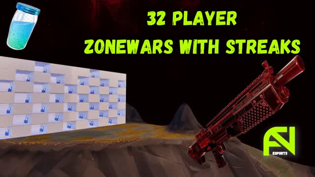 32 Player Solo Zone Wars w/ Streaks