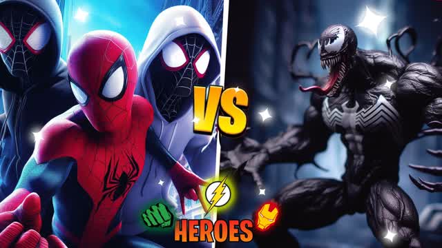 🕸SPIDERMAN VS VENOM😈 HEROES🦸‍♂️