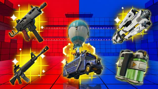 BATTLE BUS RED VS BLUE 🔴🔵