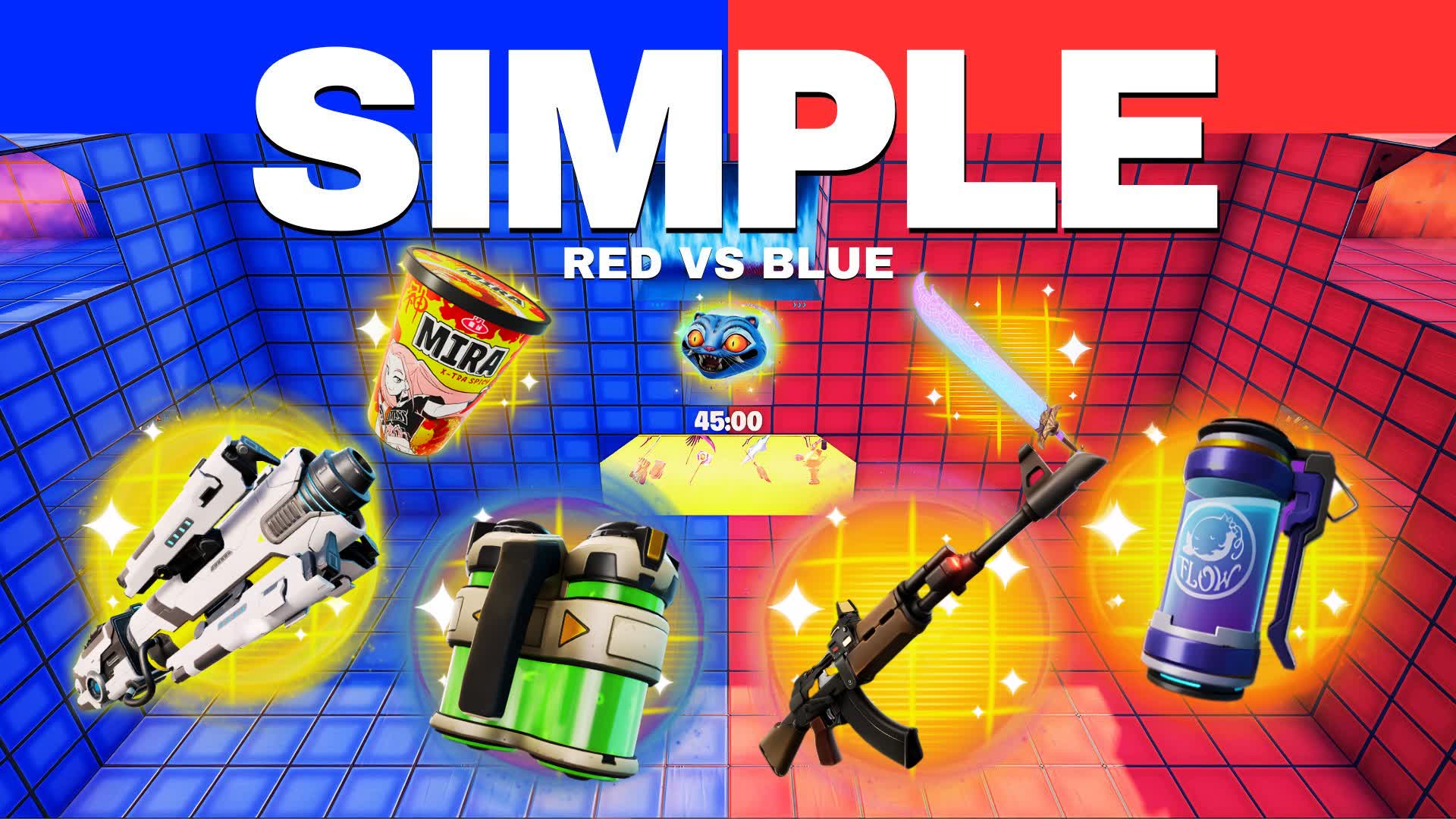 SIMPLE RED VS BLUE 🔴🔵