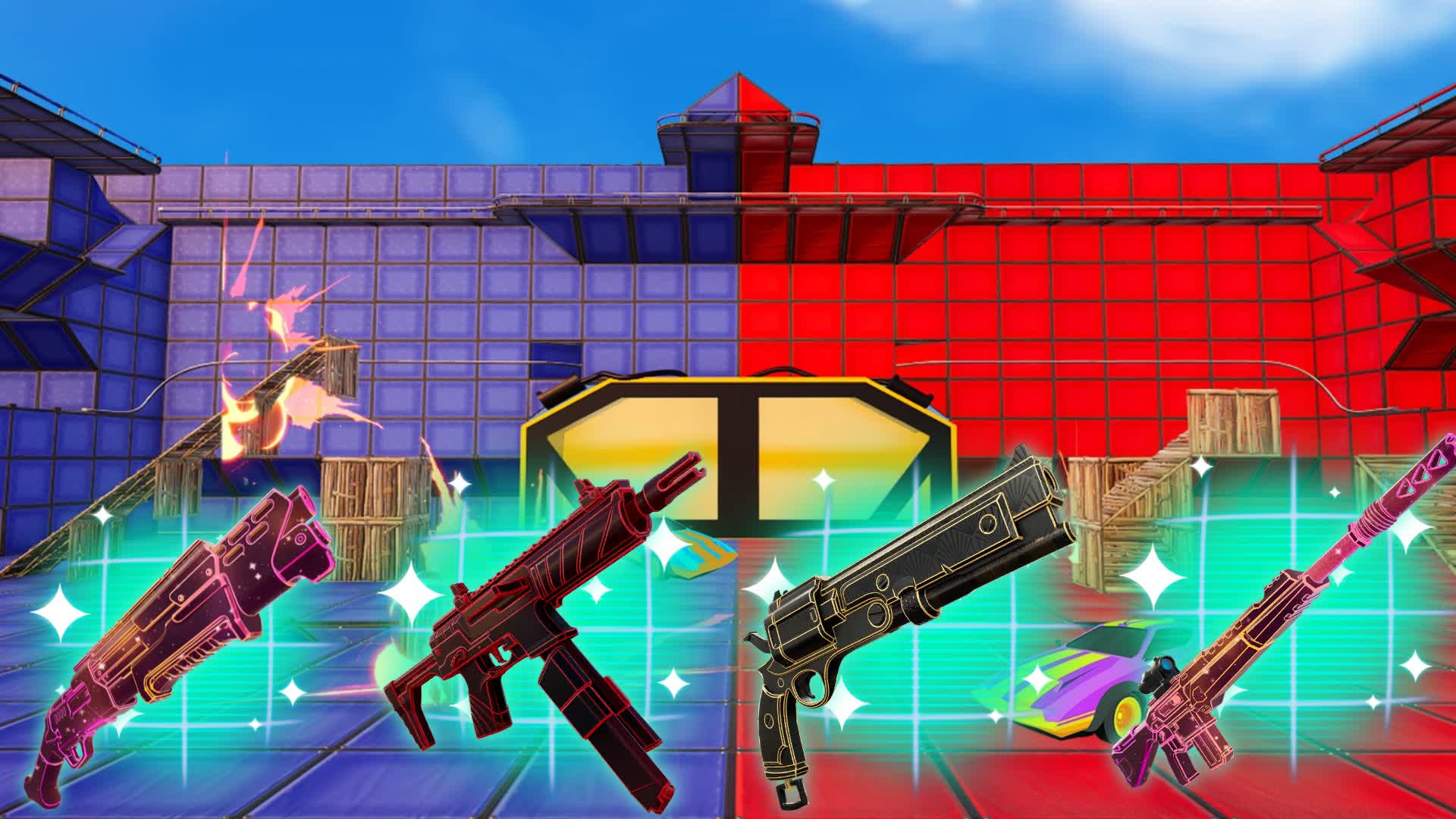 MISTERY RED VS BLUE PVP 🔴🔵