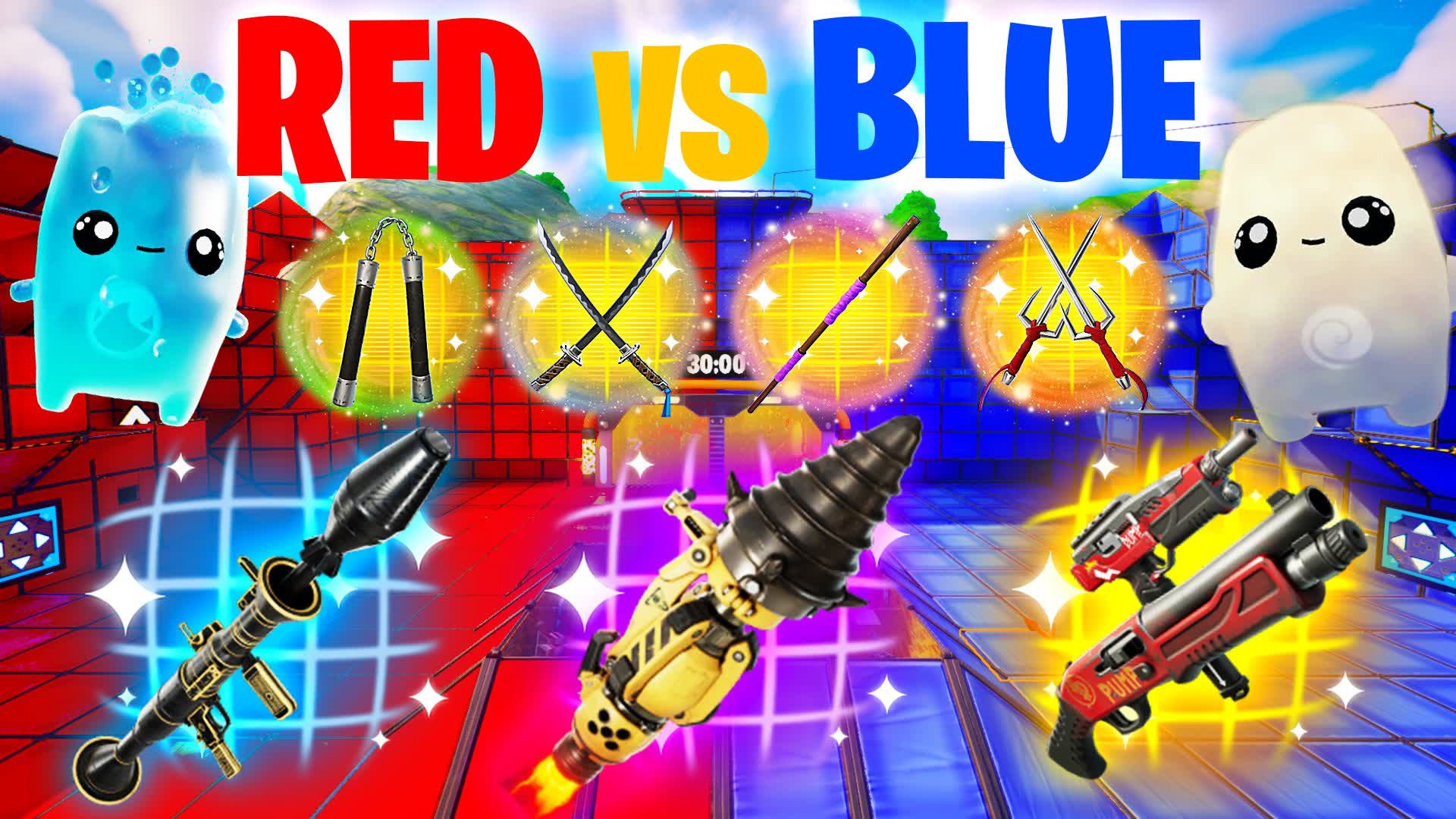 ✨INCREDIBLE COOKED RED VS BLUE 🔴🔵 TMNT