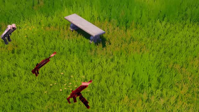 ベンチで建築をクリアするシンプルな1v1のタイマン場