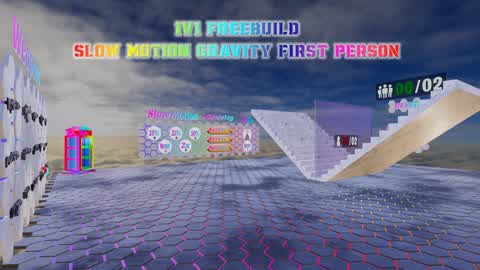 🧲1V1 SLOW MOTION GRAVITY FIRST PERSON🧲