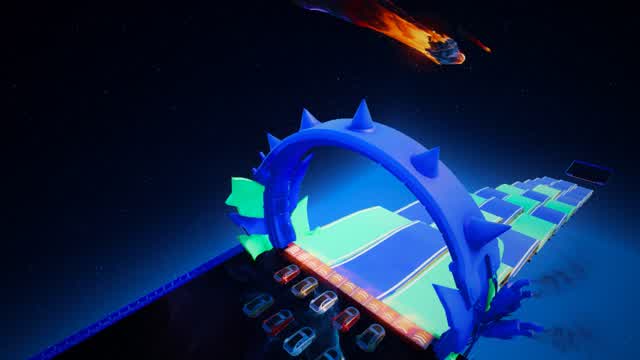 CARS CRAZY RAINBOW MEGA RAMP 🌈🏁🏎️💥