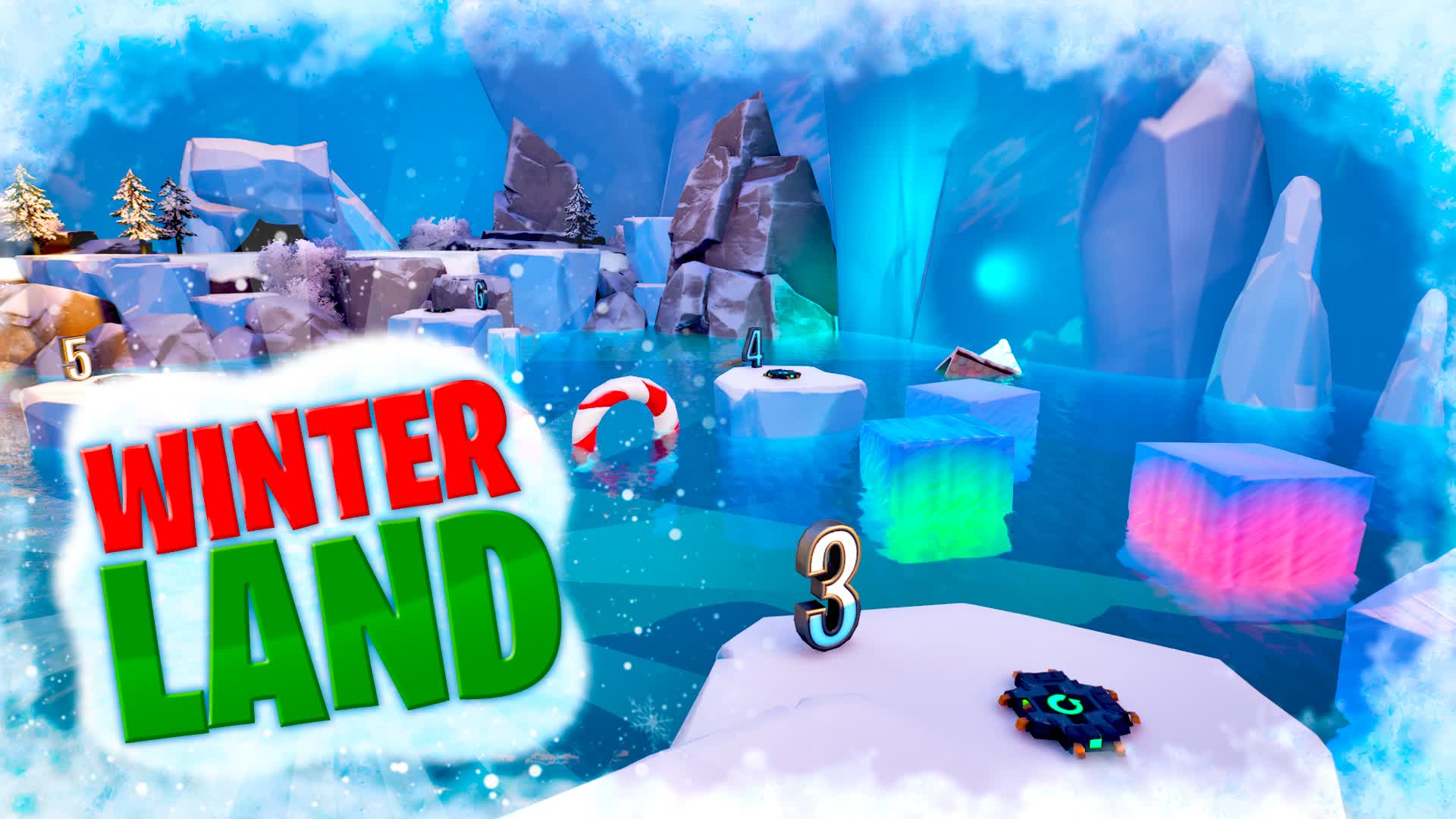WINTERLAND DEATHRUN 477158610087 by martex Fortnite Creative Map