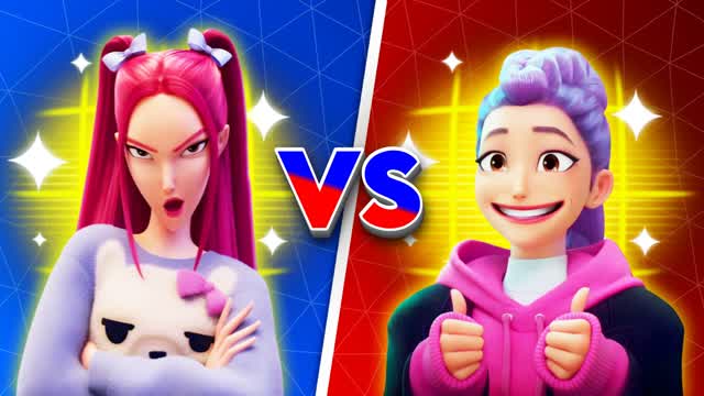 KPOP DEMONS HUNTER BLUE VS RED🔵🔴