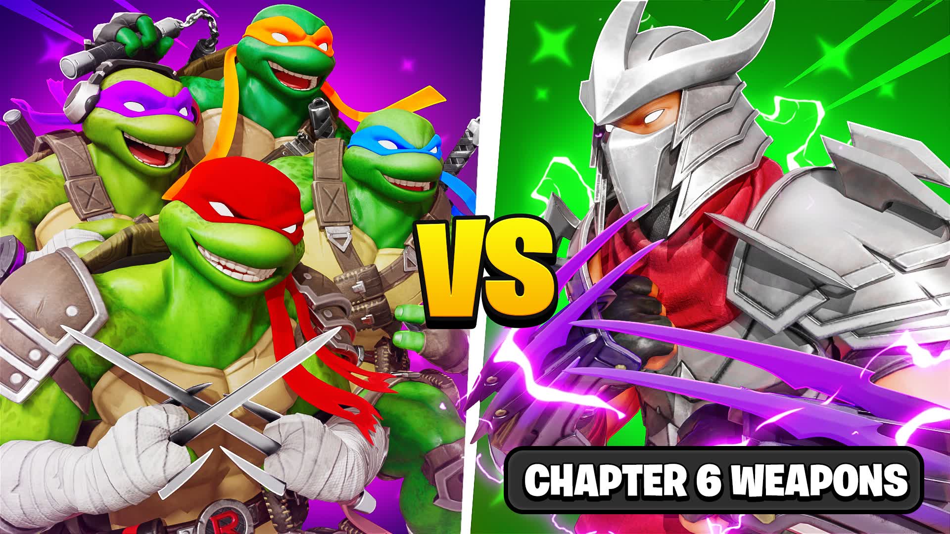 🐢TURTLES vs SHREDDER 💯RED VS BLUE 🔴🔵 9301-3415-5349 by 