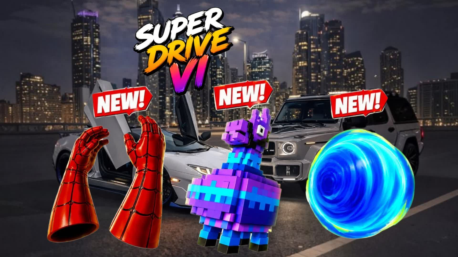 SUPER SPIDER DRIVE CITY — Fortnite island 4363-4520-8866 by taycoon65