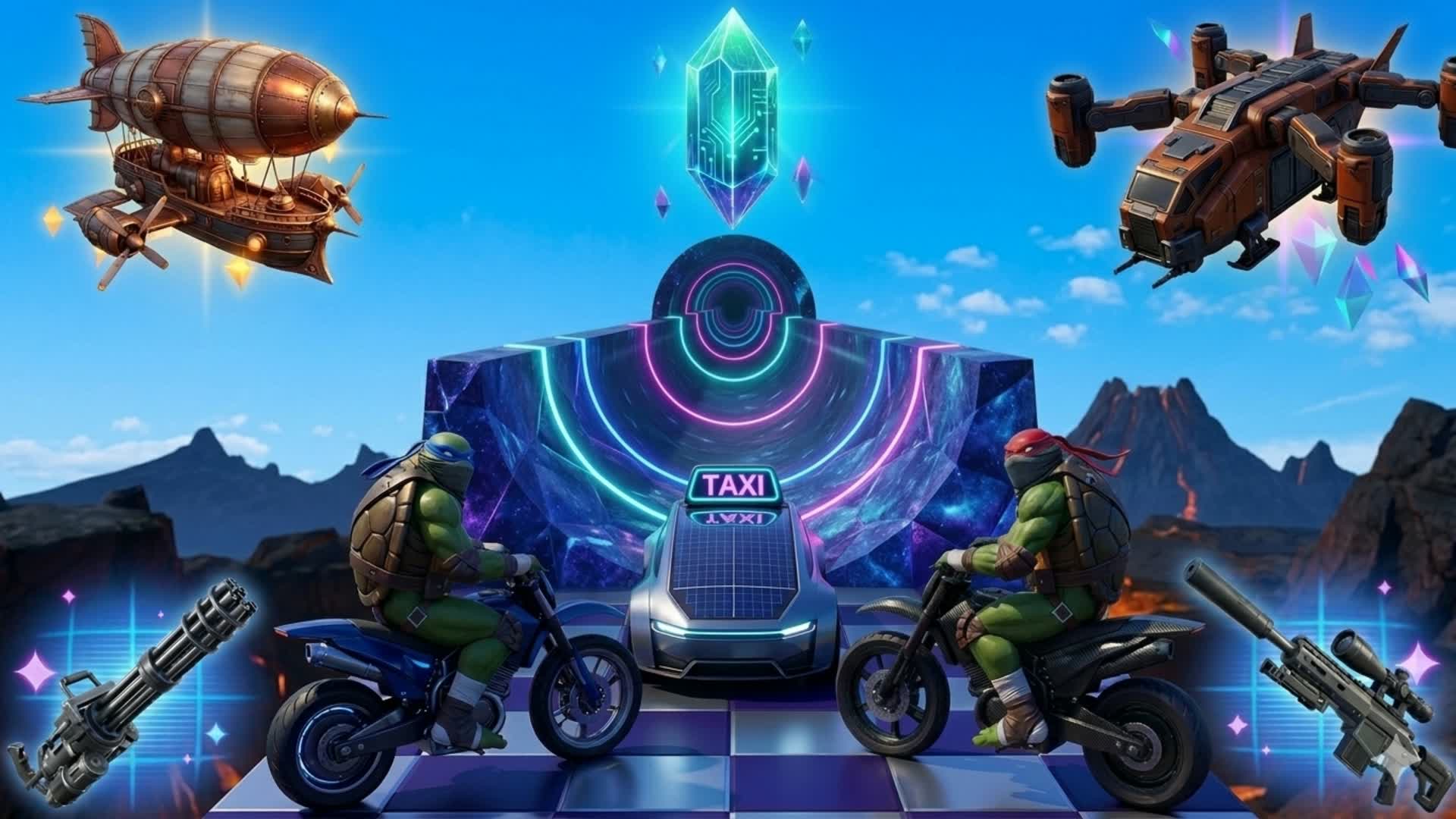 🐢タートルズ🚗メガランプ オートドライバー