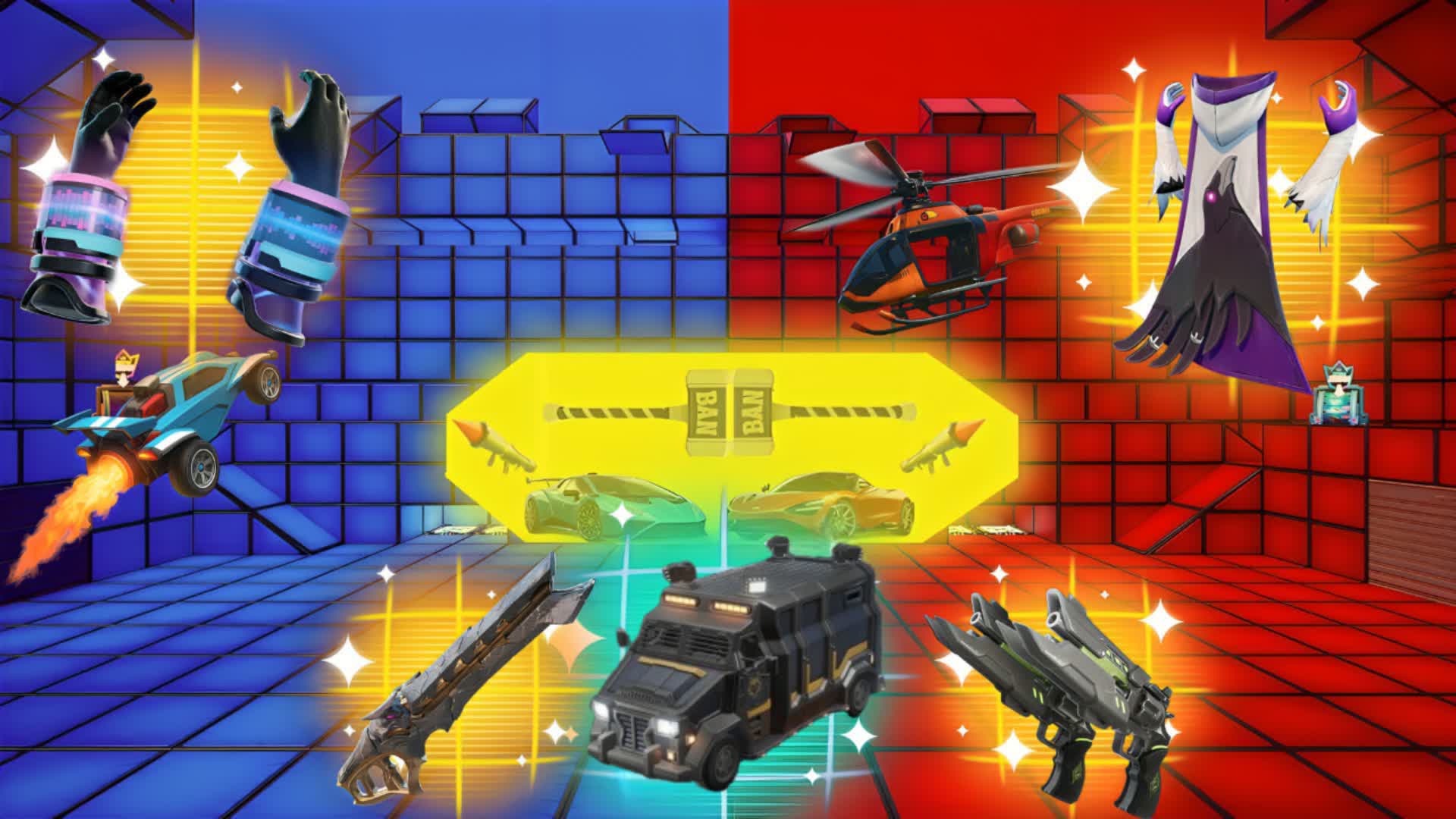 CRAZY RED VS BLUE 🔴🔵 1002-3057-3595 by za7ava - Fortnite Creative Map ...
