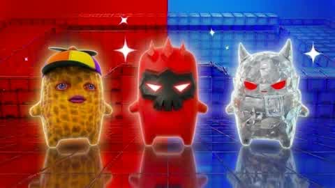 SUPER CRAZY FUN RED VS BLUE 🔴🔵HAPPY