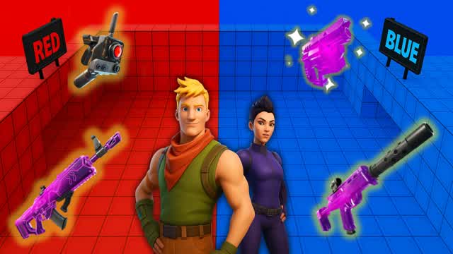 AMAZING RED VS BLUE 🔴🔵( ALL GUNS )