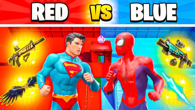 EVIL SPIDERMAN RED VS BLUE 🔴🔵