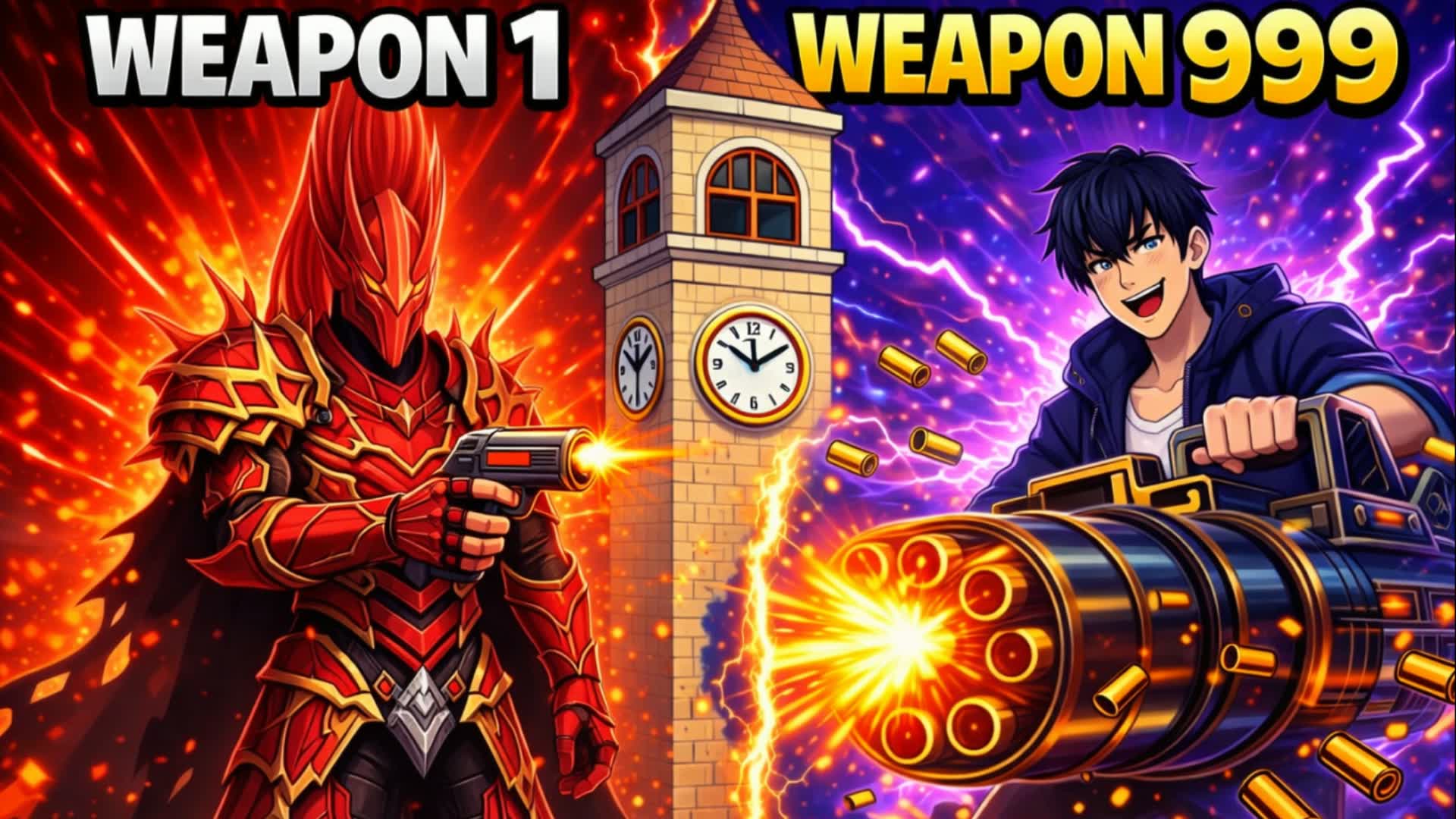 😎 GUN GAME 🔫ONE SHOT SOLO LEVELING