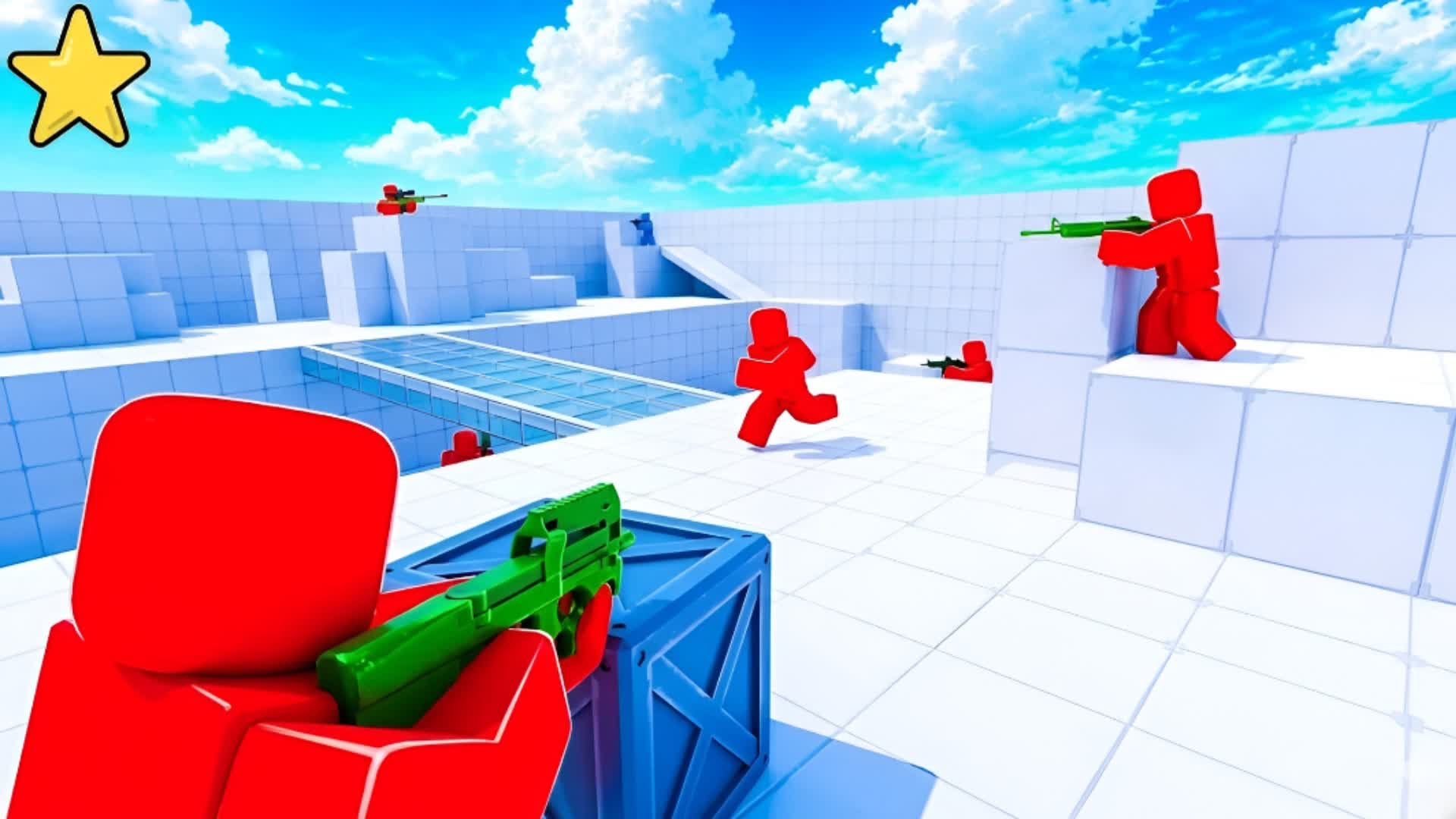 AURA RED VS BLUE 🔴🔵 BEST GUNS ONLY 🎯