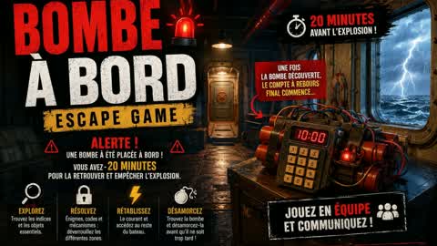 đ˘đŁ BOMB ON BOARD â ESCAPE GAME