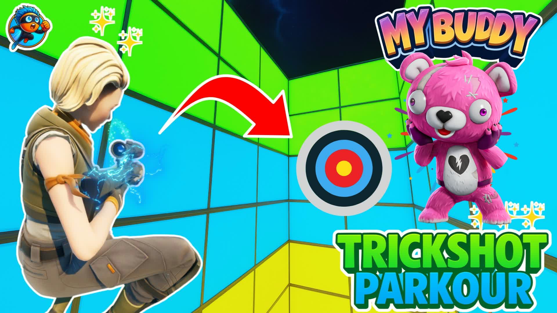 TRICKSHOT MEDIUM PARKOUR100🎯【SIDE KICK】