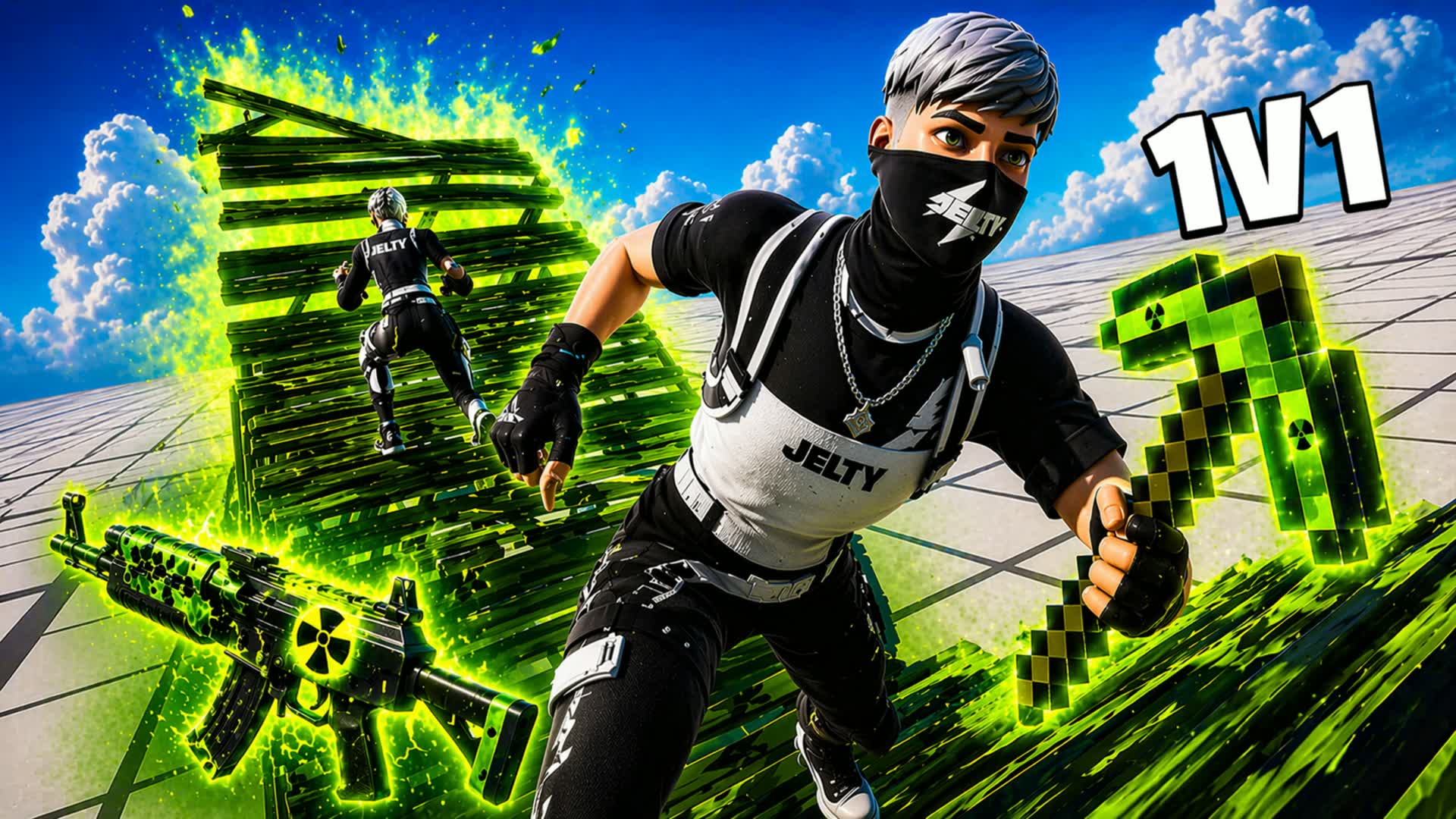 🔥JELTY 1V1🔥 RADIACTIVE ☢️ NOW‼️