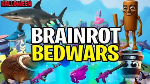 🦈CRAZY BRAINROT BEDWARS🛌[UPDATE]
