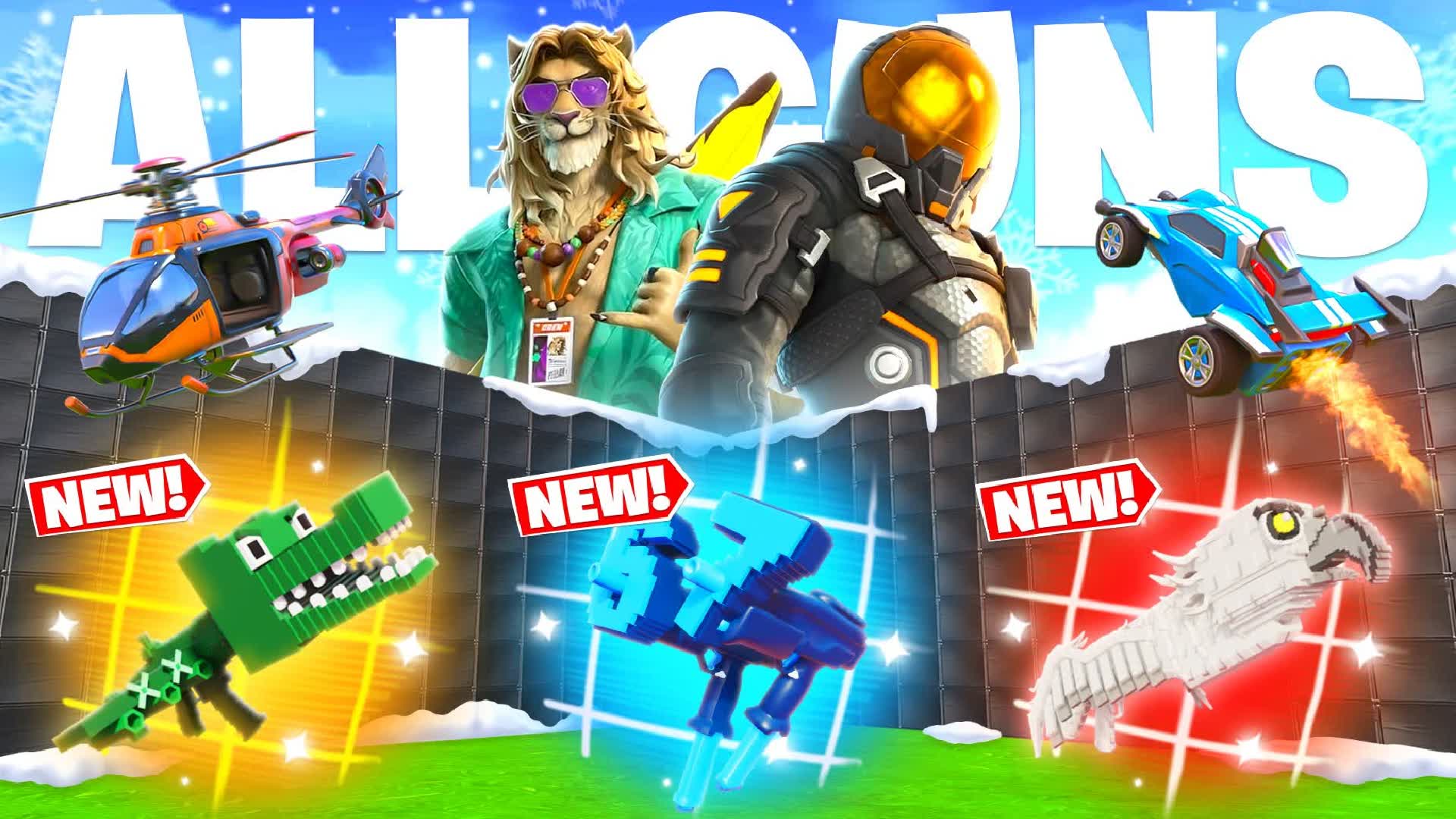 MEGA 1V1 ALL GUNS AND CARS KUBX