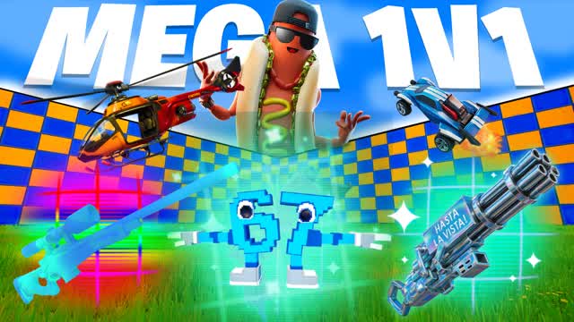 MEGA 1V1 WITH EVERY GUN & VEHICLE