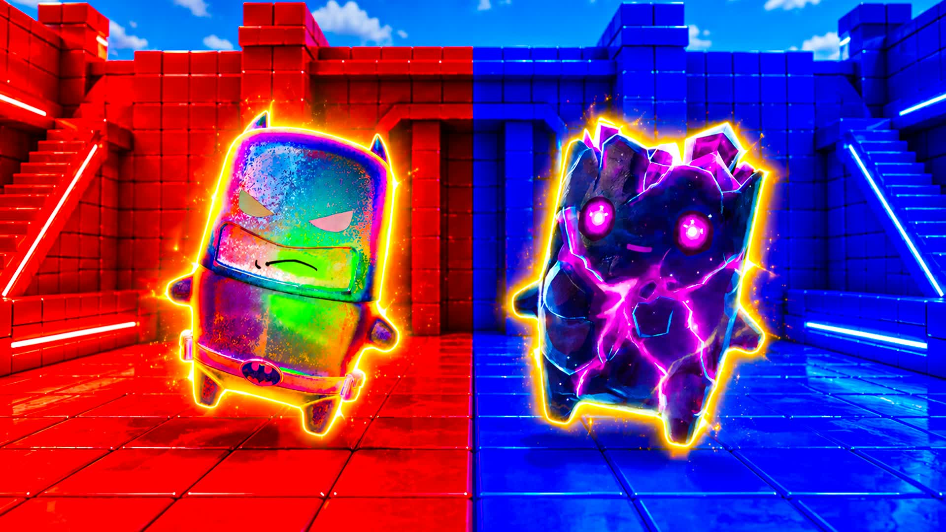 RED VS BLUE 🔴🔵THE GEL SHOES SLIDERS