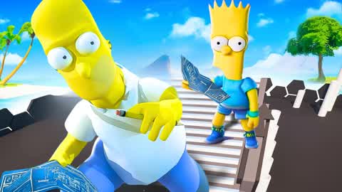 SIMPSONS 1v1 Build Fights 🦁 LOFTY