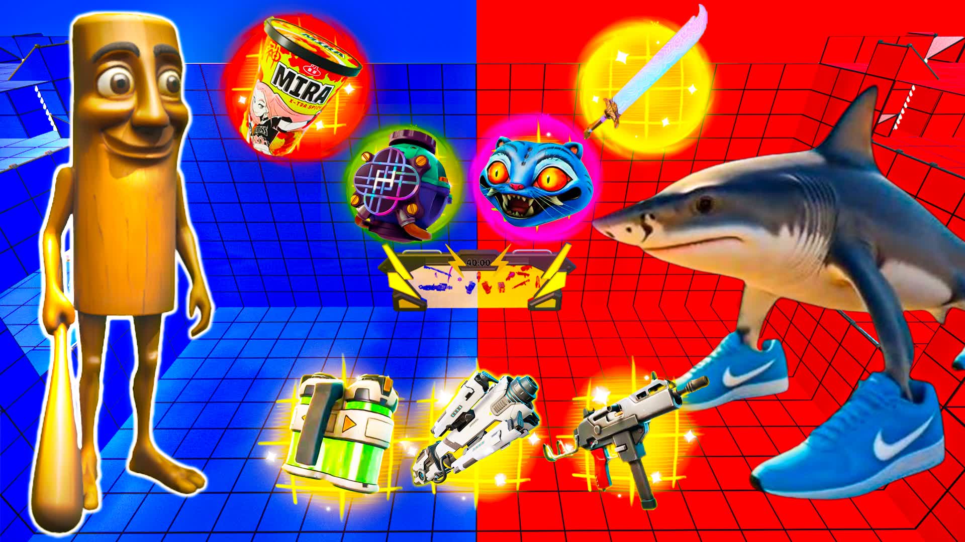 TUNG VS TRALALERO⭐️RED VS BLUE 🔴🔵