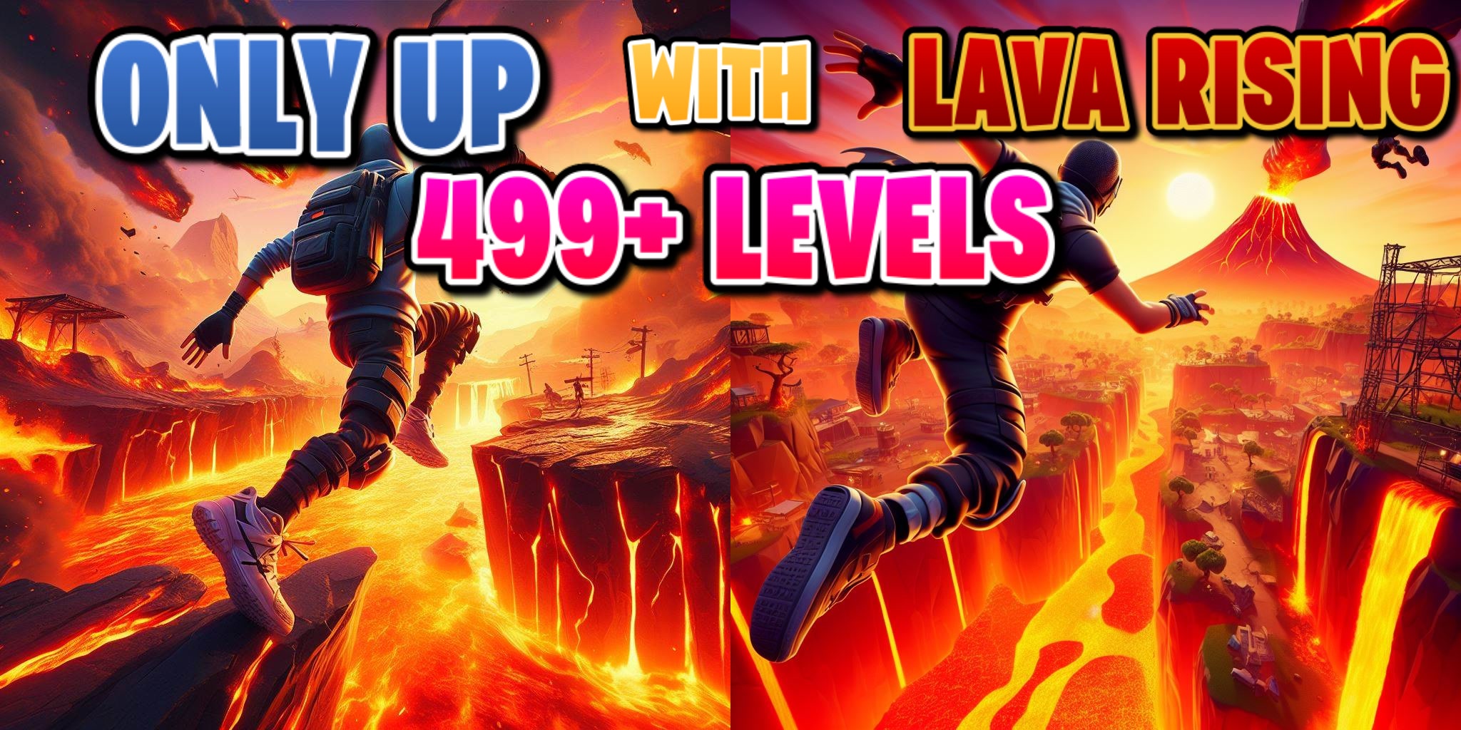 LAVA RISING Only Up (499+ Levels Obby!) 2954-2412-2270 by glurbursta ...